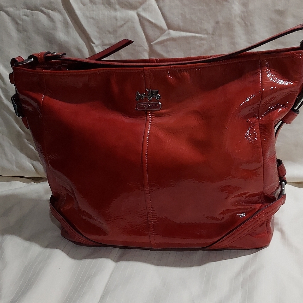 Coach Red Leather Women's Bag